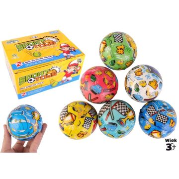 Piłeczka miękka Autka 76mm mix