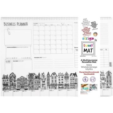Mata transparentna Business Planer Funny Mat