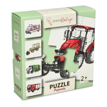Puzzle 4-elementowe Pojazdy