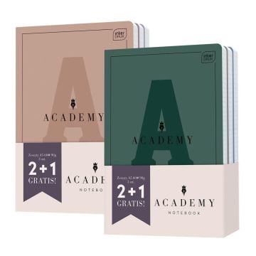 Zeszyt A5/60K kratka Academy (3szt)