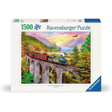 Puzzle 1500 Jesienna przejażdżka pociągiem