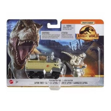 Matchbox Jurassic World Transporter z Welocirapto