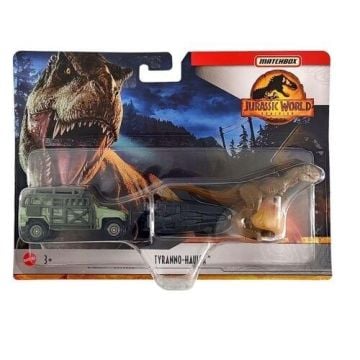 Matchbox Jurassic World Transporter z Tyranozaurem