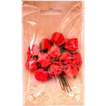 Różyczki z pianki czerwone 2cm 12szt