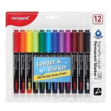 Marker permanentny SigmaFlo 12kol MONAMI