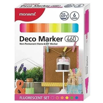 Markery akrylowe Deco Marker 6kol fluo MONAMI