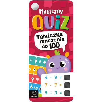 Magiczny quiz. Tabliczka mnożenia do 100. Z nitem