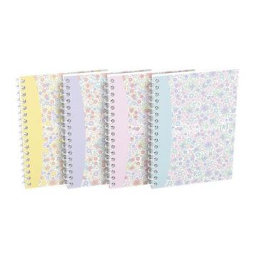 Kołozeszyt A6/50K kratka Floral (10szt) OXFORD