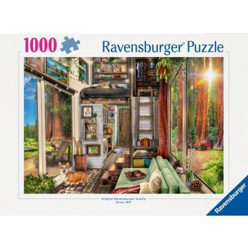 Puzzle 1000 Domek w lesie