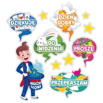 Dekoracja klasowe - Magiczne słowa