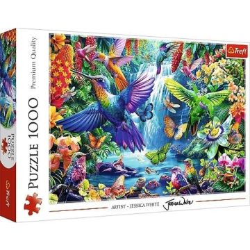 Puzzle 1000 Kolibry w tropikach TREFL