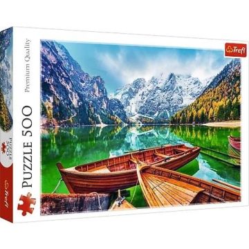 Puzzle 500 Jezioro Braies, Włochy TREFL
