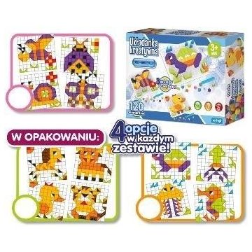 Układanka kreatywna E-Edu 120el mix