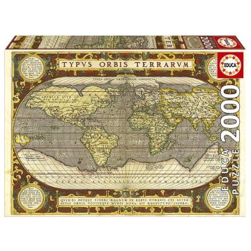 Puzzle 2000 Stara mapa świata