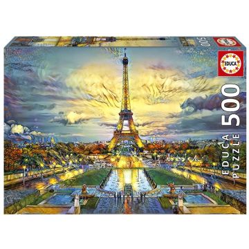 Puzzle 500 Wieża Eiffla, Paryż