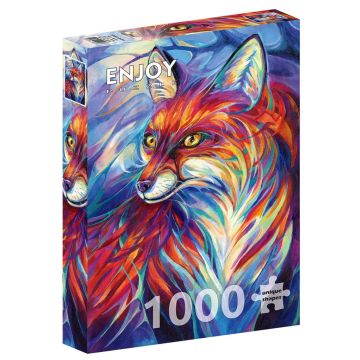 Puzzle 1000 Kolorowy lis