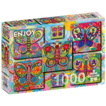 Puzzle 1000 Kolorowe motyle