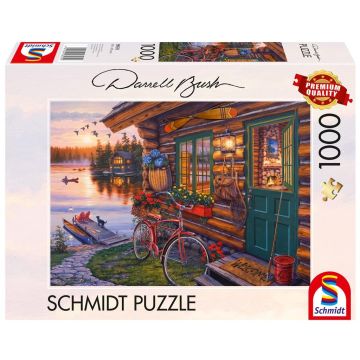 Puzzle PQ 1000 DARREL BUSH Domek nad jeziorem G3