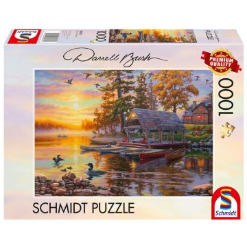 Puzzle PQ 1000 DARREL BUSH Przystań kajakowa G3