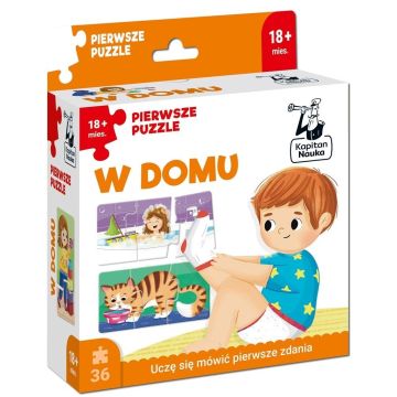 Kapitan Nauka. Pierwsze puzzle W domu
