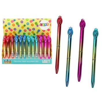 Długopis Ananas w połysku 0,7mm nieb. (48szt)