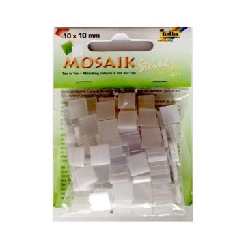 Kamyczki Ton in Ton 10x10mm biały
