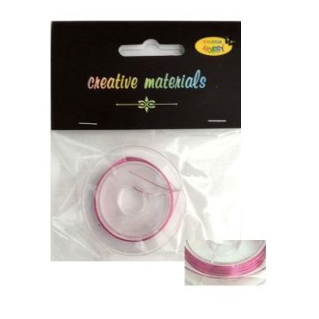 Drut miedziany 0.3mm 10 mb pink