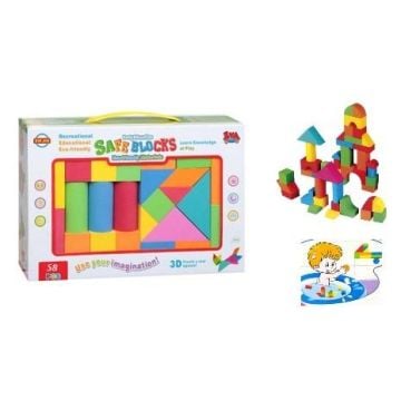 Klocki piankowe 58szt