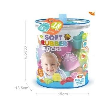 Klocki miękkie 18szt