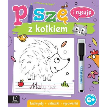 Piszę i rysuję z kotkiem. Labirynty, szlaczki ...