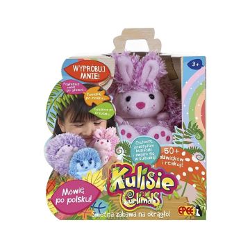 Kulisie - plusz interaktywny różowy Królik