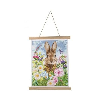 Plakat 35x45cm z mozaiką diamentową Zając i wiosna