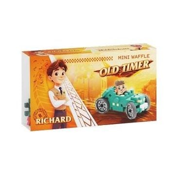 Mini Waffle 50el Cars: Teal Old Timer