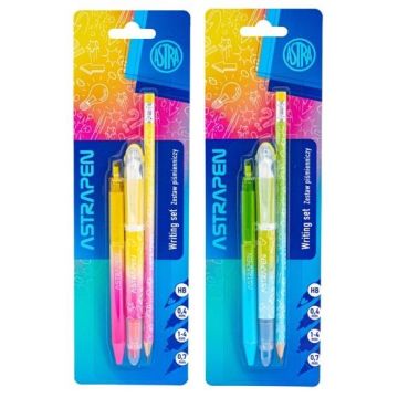 Zestaw piśmienniczy 4el Neon mix ASTRA