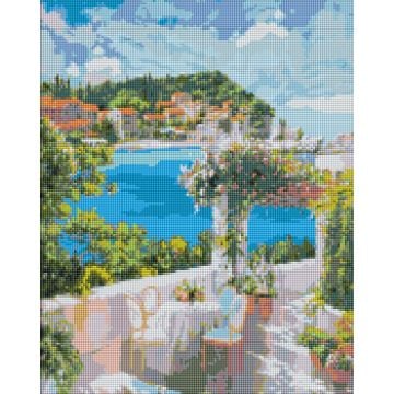 Diamentowa mozaika - Śniadanie nad morzem 40x50cm