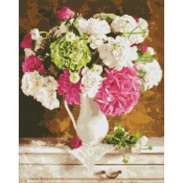 Diamentowa mozaika - Czułość w bukiecie 40x50cm
