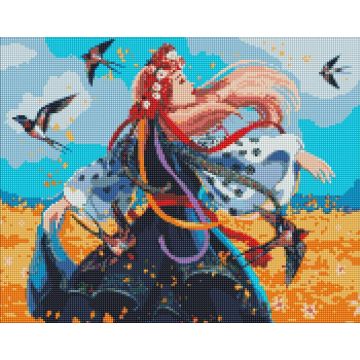 Diamentowa mozaika - Ukraińska kobieta 40x50cm