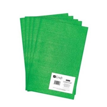 Filc poliestrowy A4 green 5szt