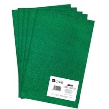 Filc poliestrowy A4 dark green 5szt