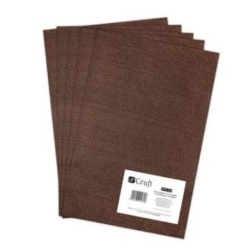 Filc poliestrowy A4 brown 5szt