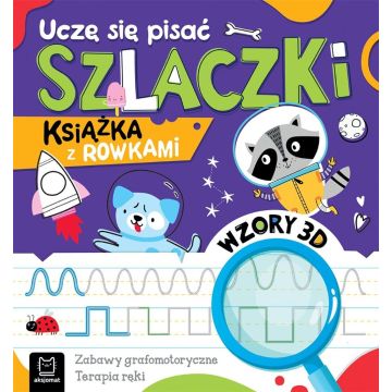 Uczę się pisać szlaczki Książka z rowkami Wzory 3D