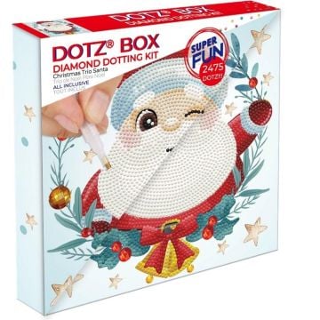 Diamond Dotz Box - Christmas Trio Santa