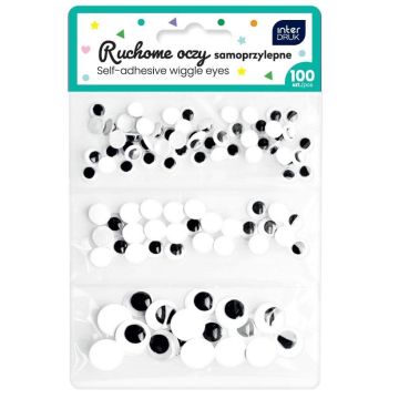 Oczy ruchome samoprzylepne 100szt