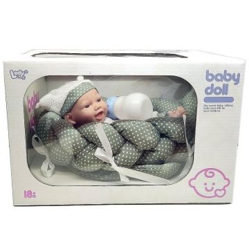 Bobas z kocykiem i butelką 25cm