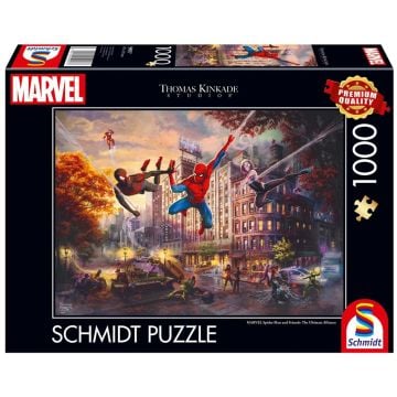 Puzzle PQ 1000 Thomas Kinkade Spider-Man i Przyjac