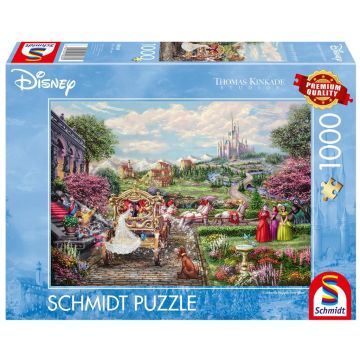 Puzzle PQ 1000 Thomas Kinkade Kopciuszek Disney G3