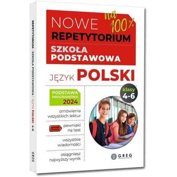 Nowe Repetytorium - szkoła podstawowa. Język polski, kl. 4-6 - 2026