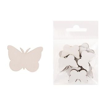 Dekoracja drewniana 12szt Motyl duży