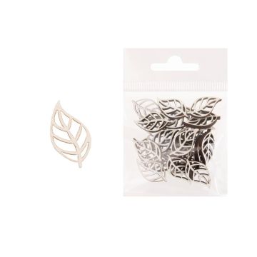 Dekoracja drewniana 24szt Liść
