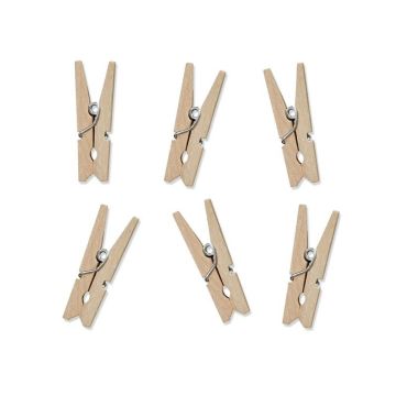Klamerki drewniane naturalne drewno 10szt